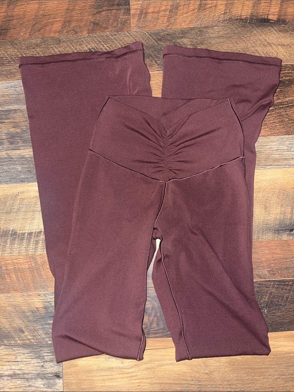 OFFLINE By Aerie Real Me High Waisted Ruched Flare Leggings